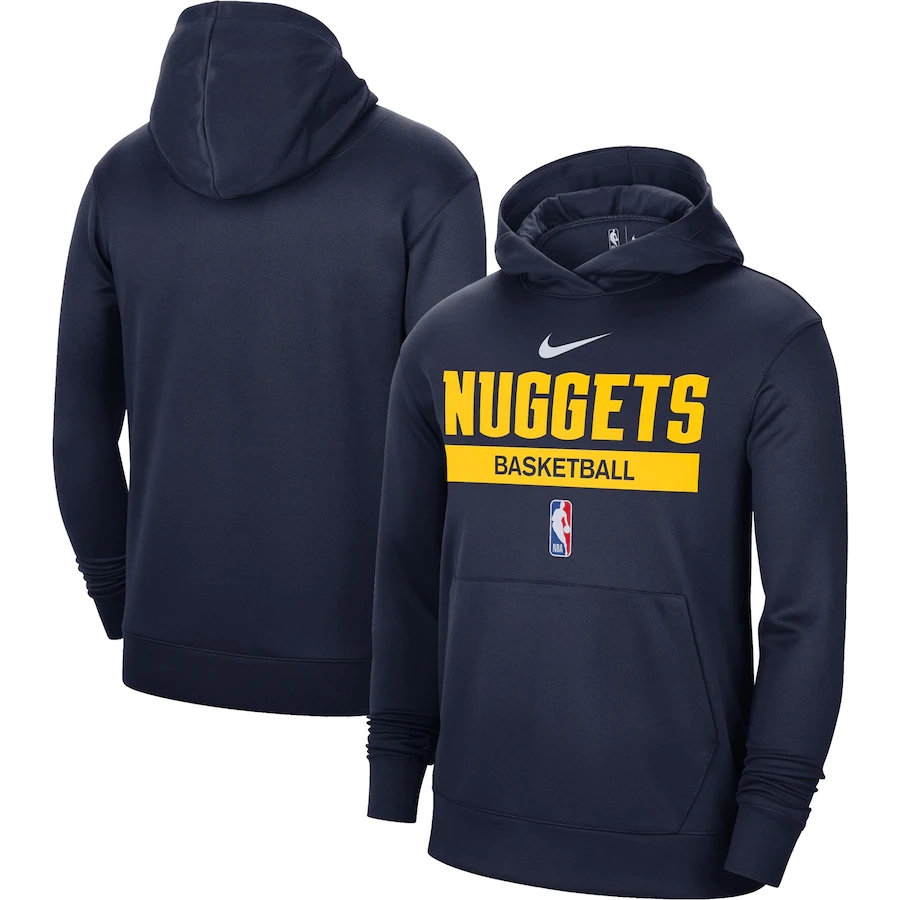 Men's Denver Nuggets Navy Spotlight Fleece Overhead Hoodie Men's Denver Nuggets Navy Spotlight Fleece Overhead Hoodie